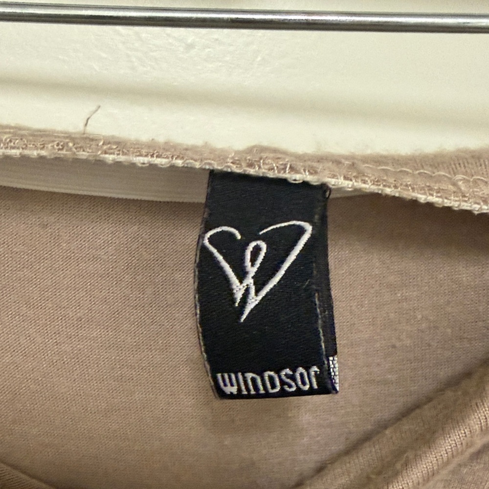 Taupe Asymmetrical Draped Knot Midi Skirt - Picture 2 of 5